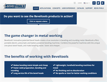 Tablet Screenshot of beveltools.com